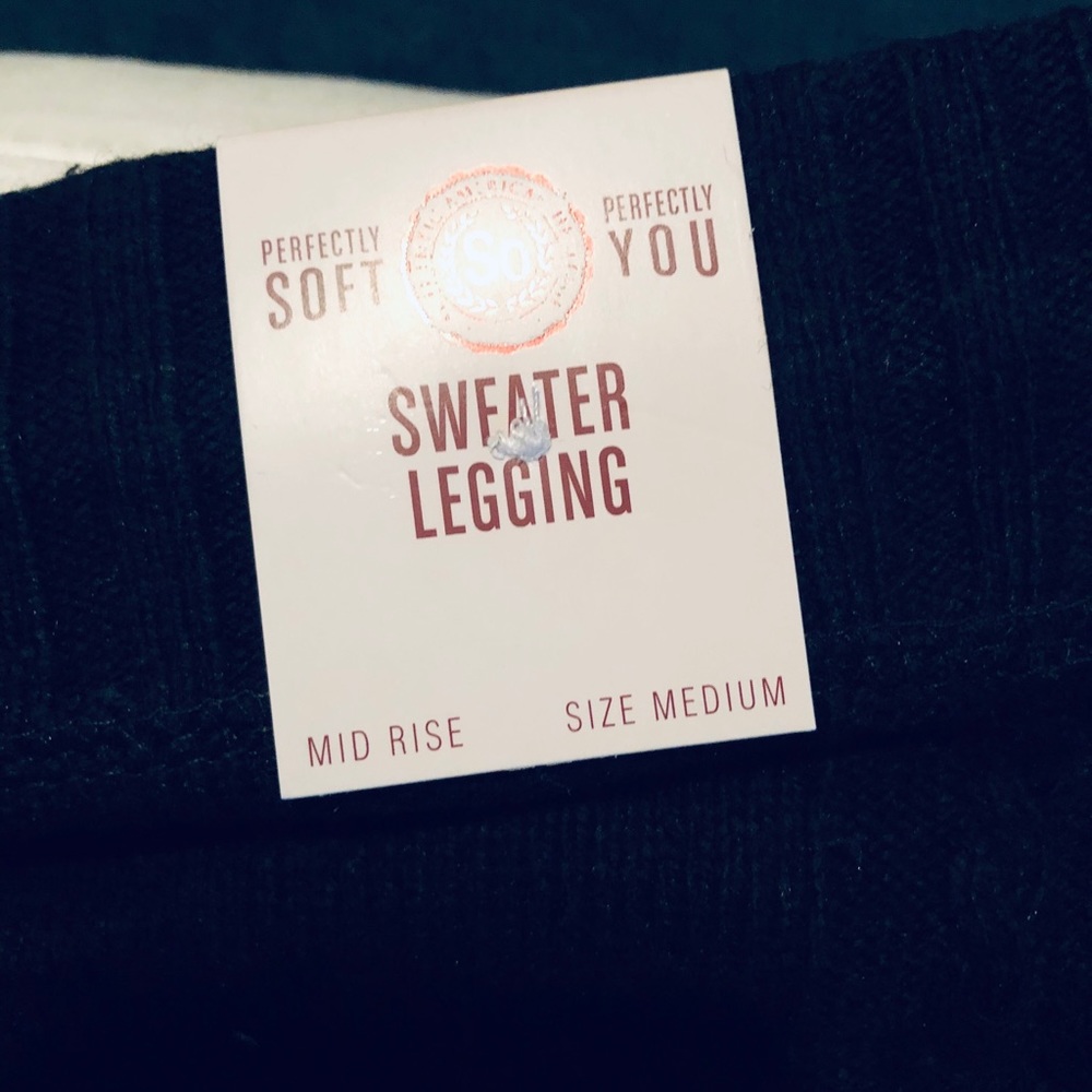 Drawstring Sweater Leggings